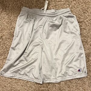 Champion Men's Silver Athletic Shorts